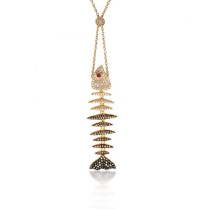 NECKLACE FISH SKELETON SMALL