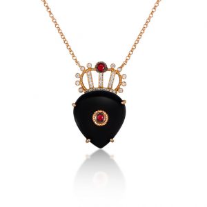 NECKLACE HEART CROWN