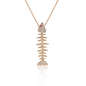 NECKLACE FISH SKELETON